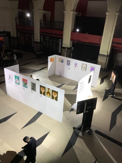 A grand-hall exhibition build